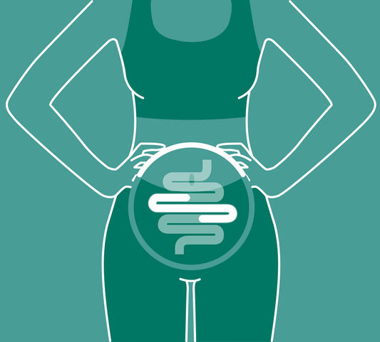 Illustration of a women with good gut health